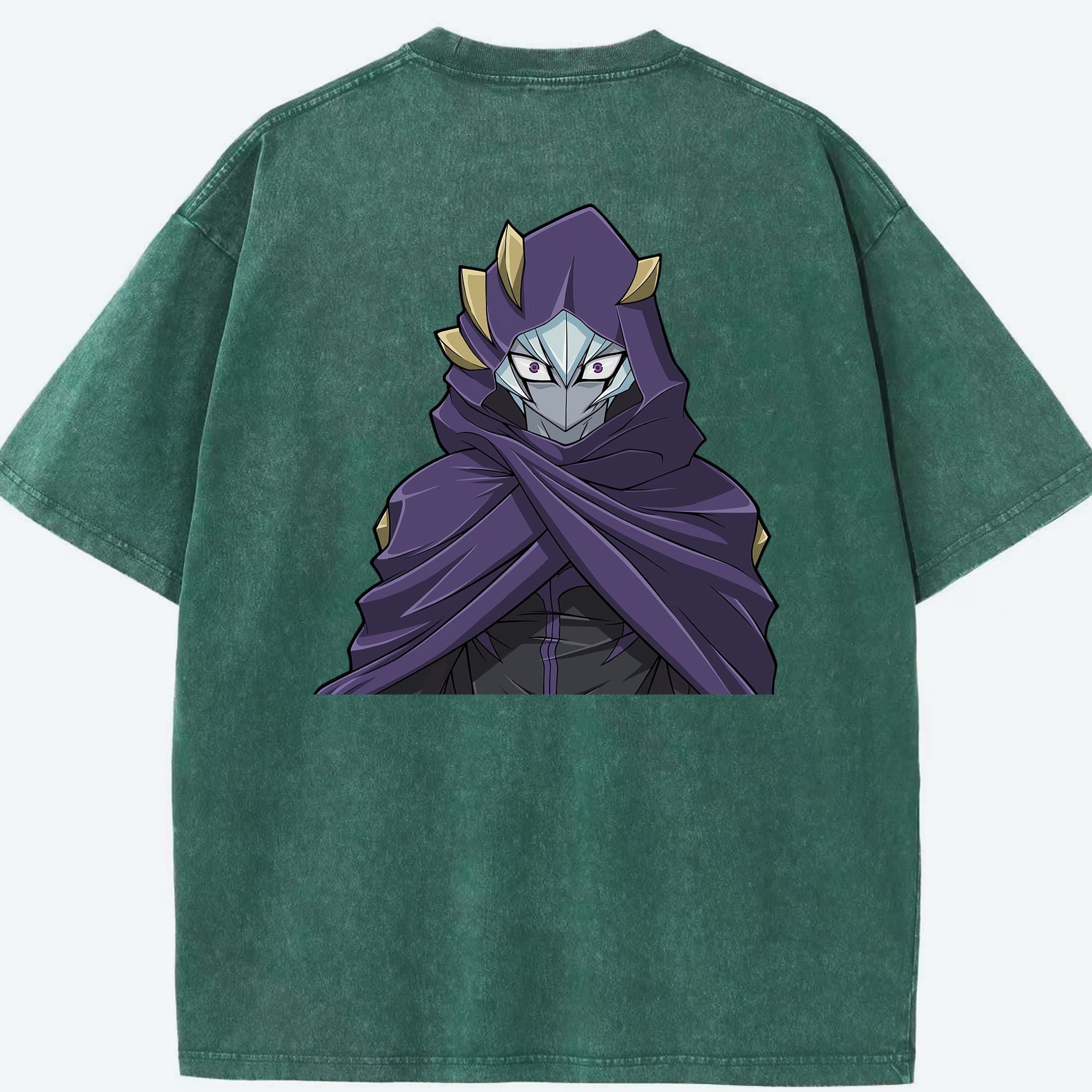 （画像用） 遊☆戯☆王 Yu-Gi-Oh! 綿100% ヴィンテージ風 半袖Tシャツ（背面プリント）